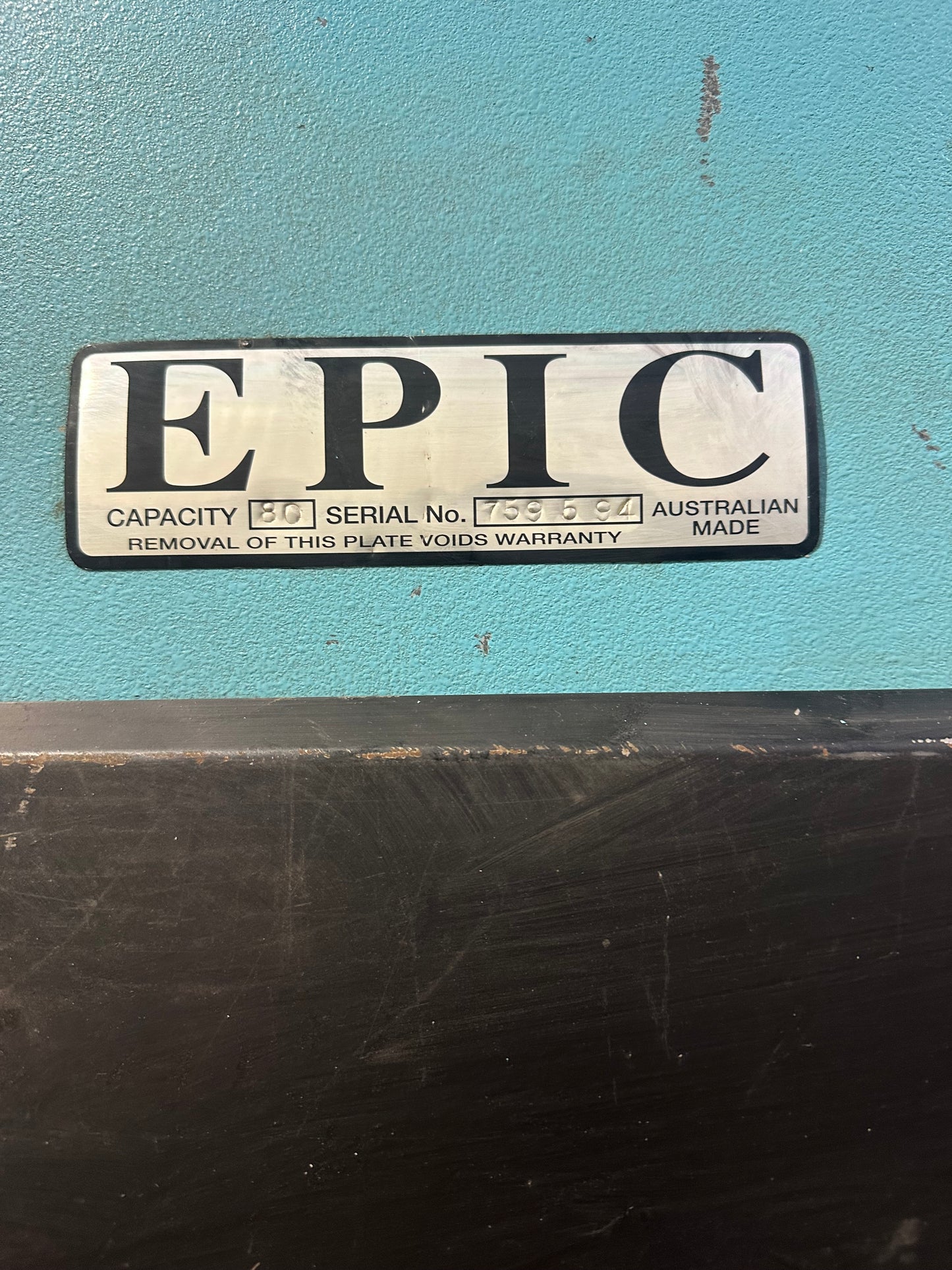Used 80t EPIC Hydraulic Pressbrake