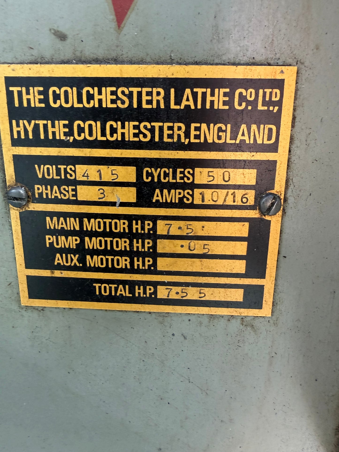 Used Colchester Triumph 2000 Centre Lathe