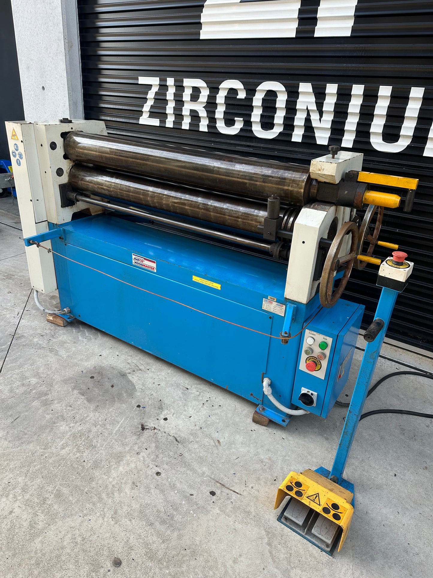Used HAFCO PR-136 Plate Rollers