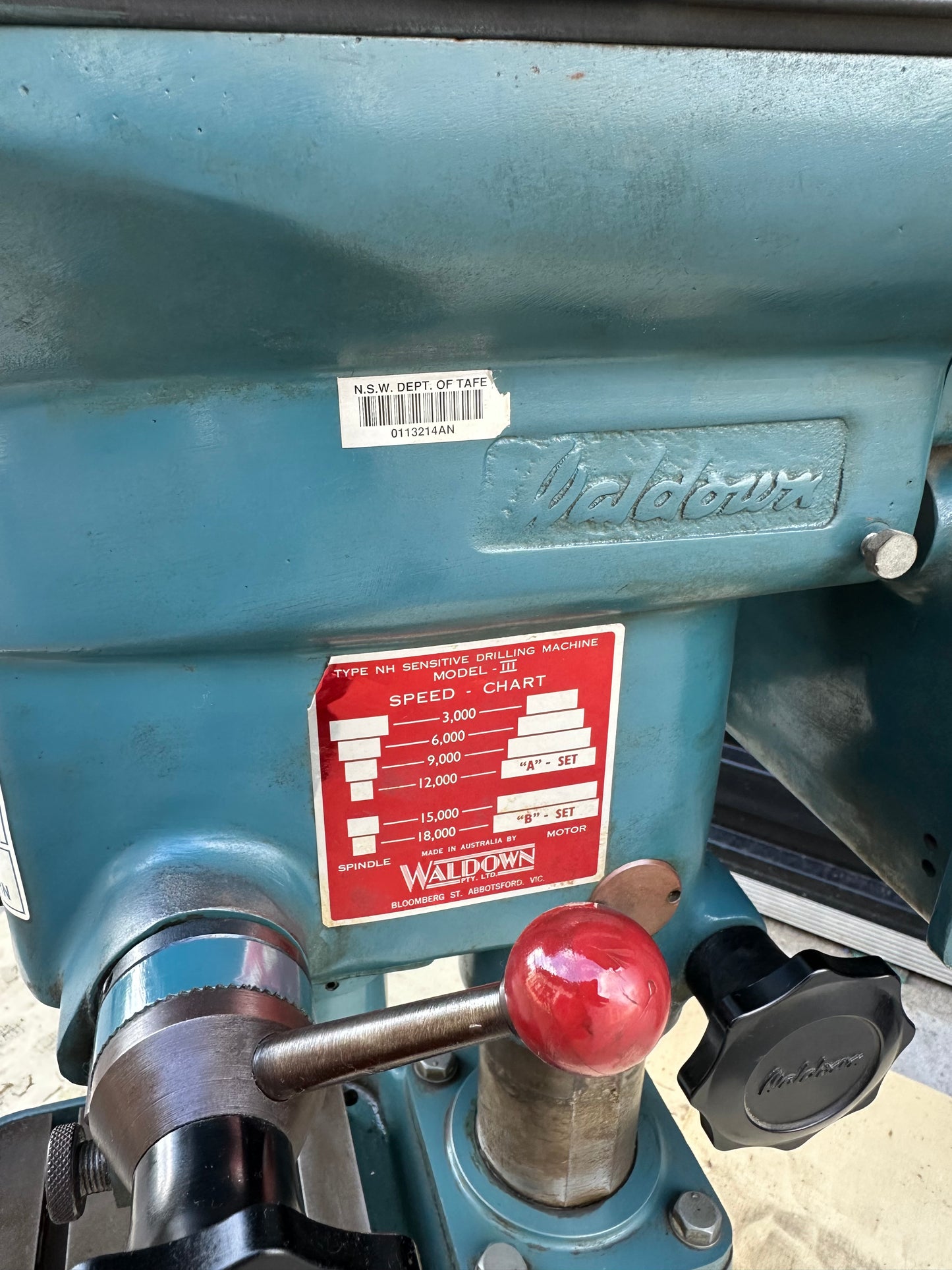 Used Waldown NH Sensitive Drilling Machine