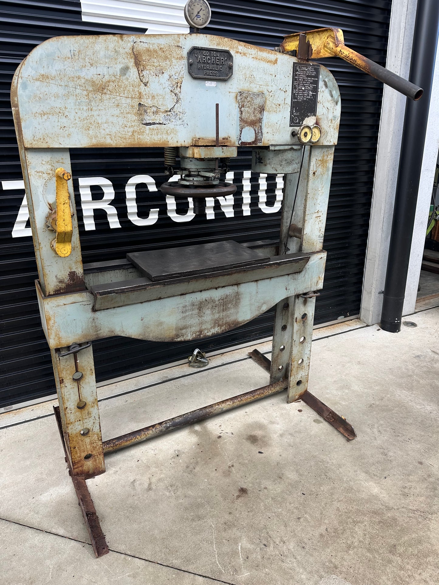 Used 60t Archer Hydraulic Workshop Press #2