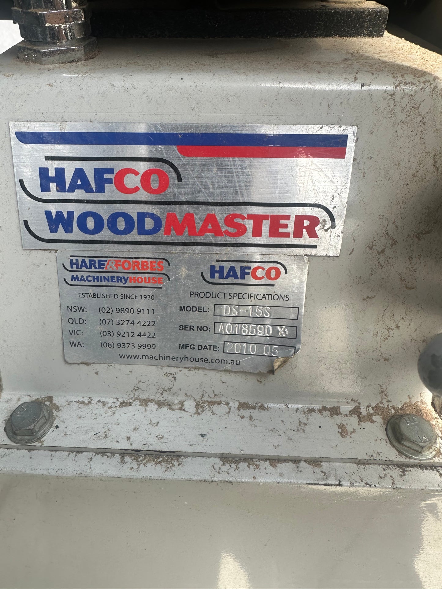 Used HAFCO DS-15S Pedestal Disk Sander