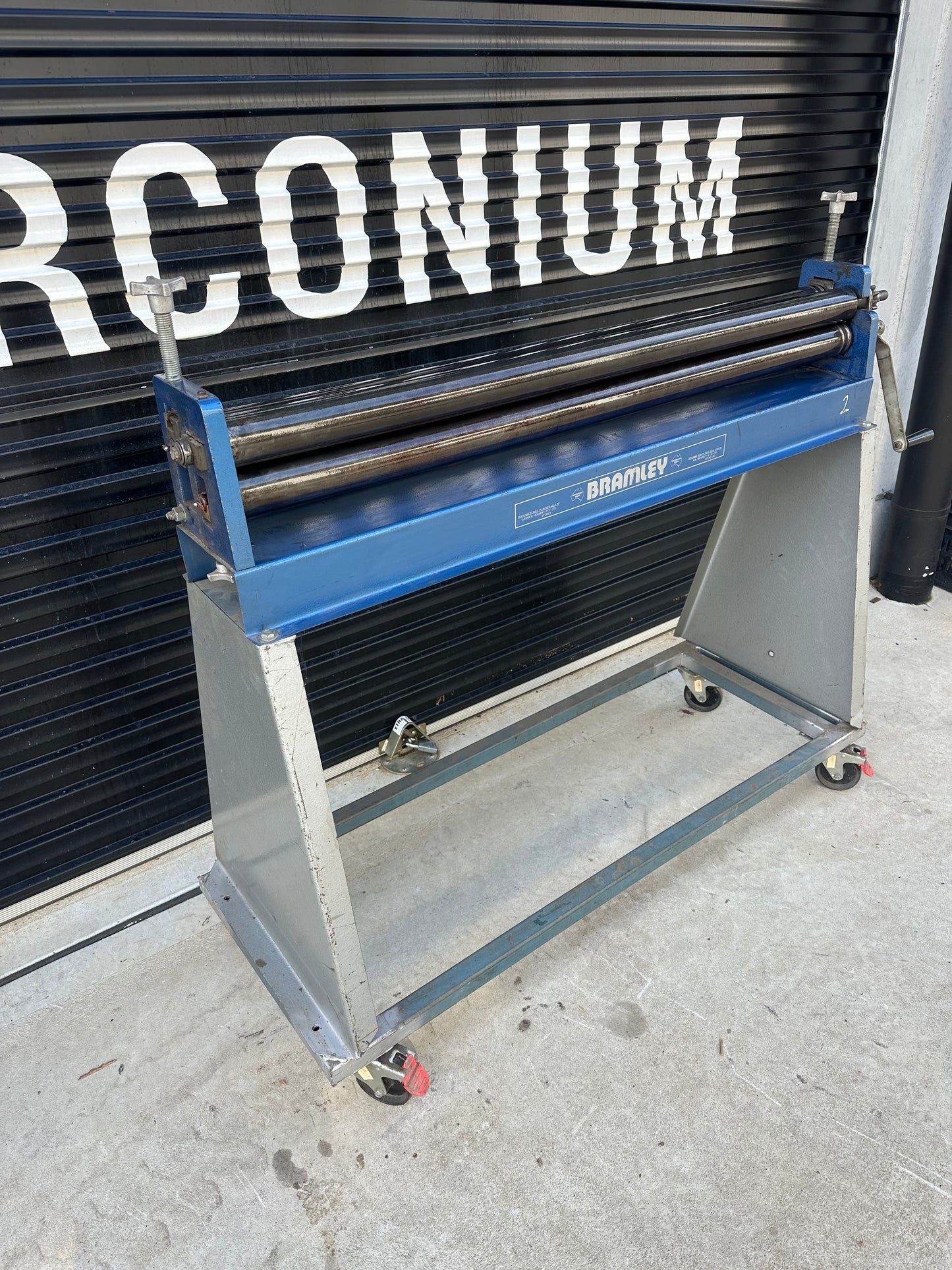 Used Bramley 2.5X50 Manual Sheet Metal Rolls