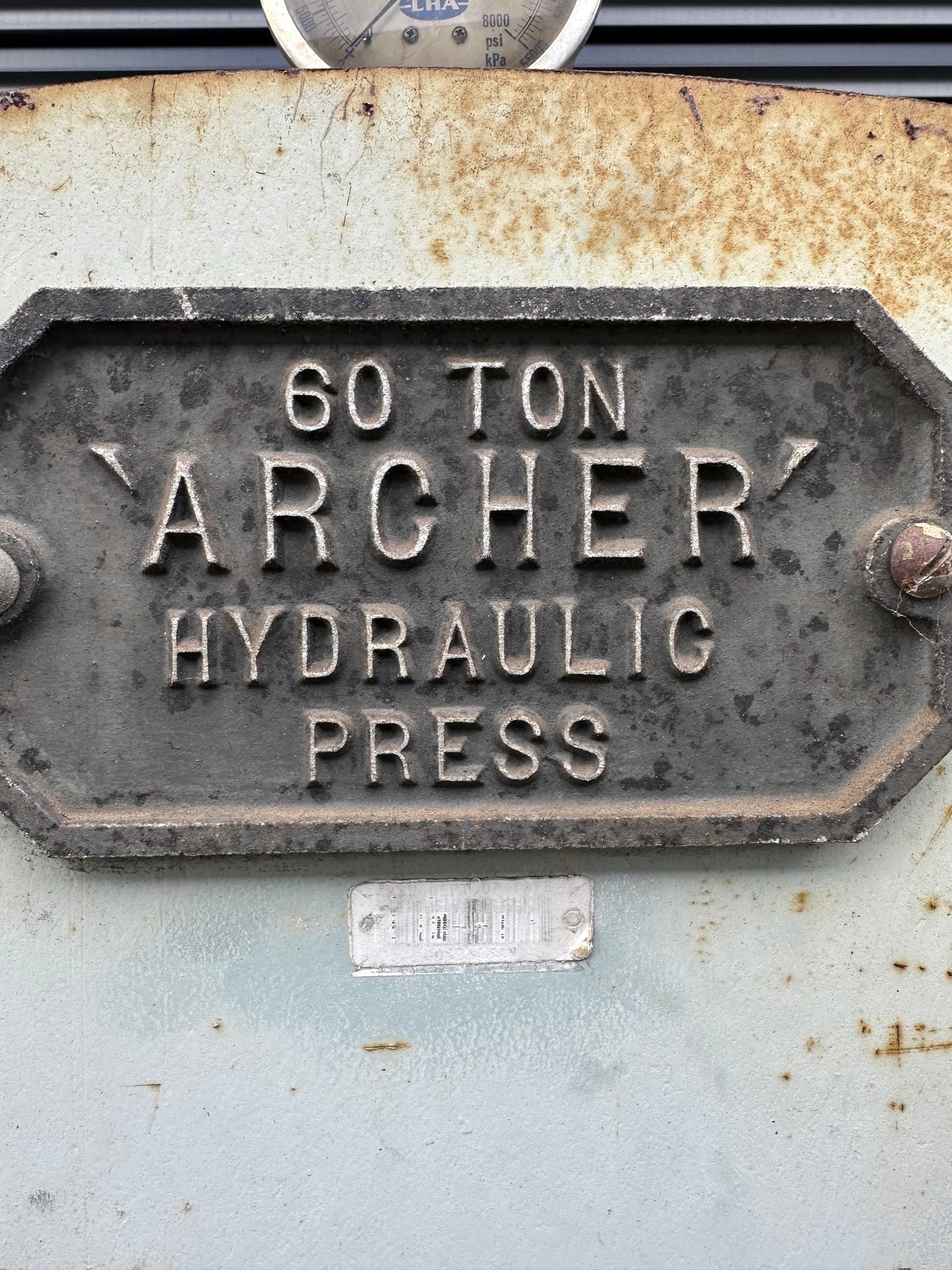Used 60t Archer Hydraulic Workshop Press #2