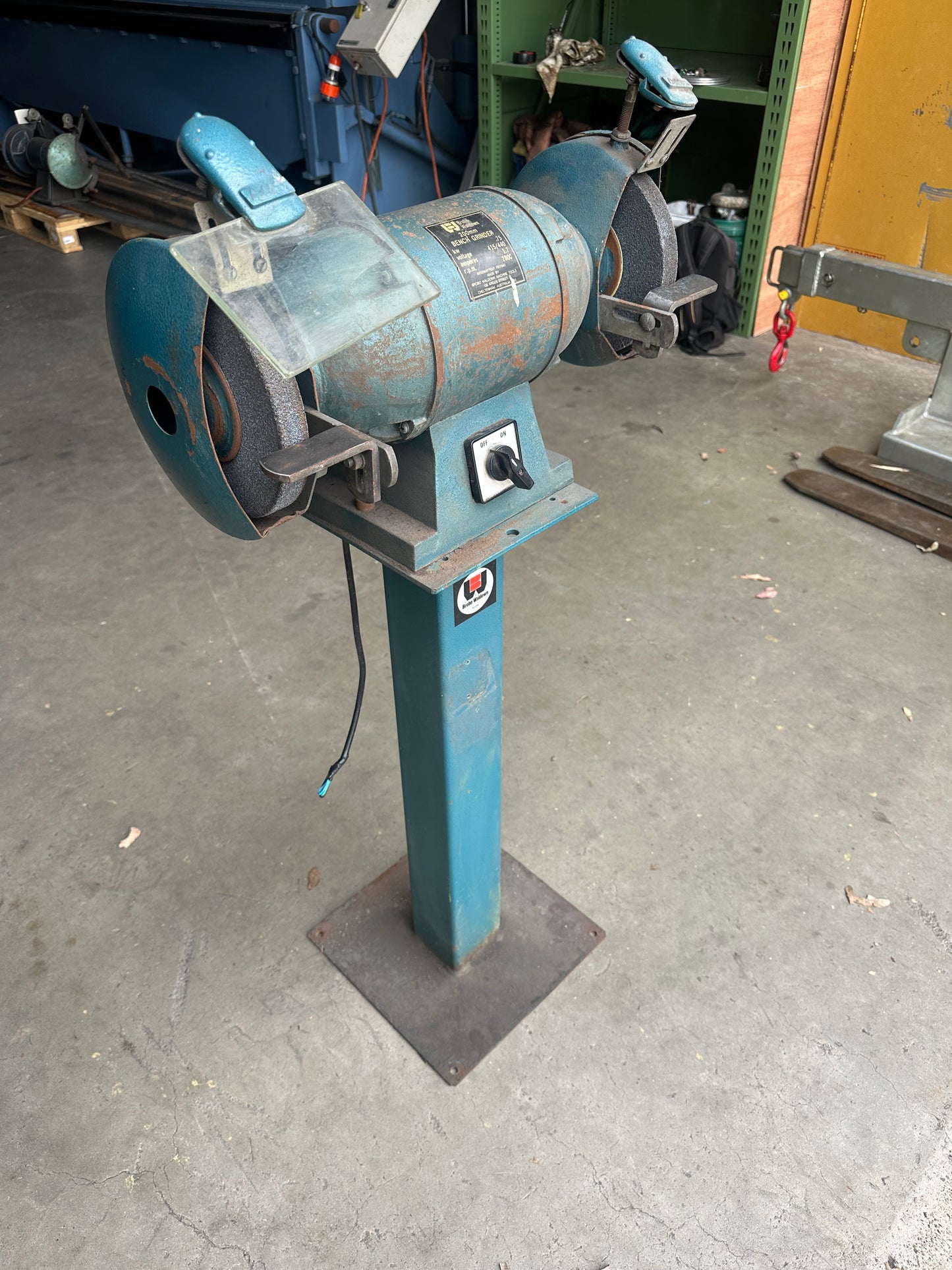 Used Waldown 200mm Pedestal Grinder