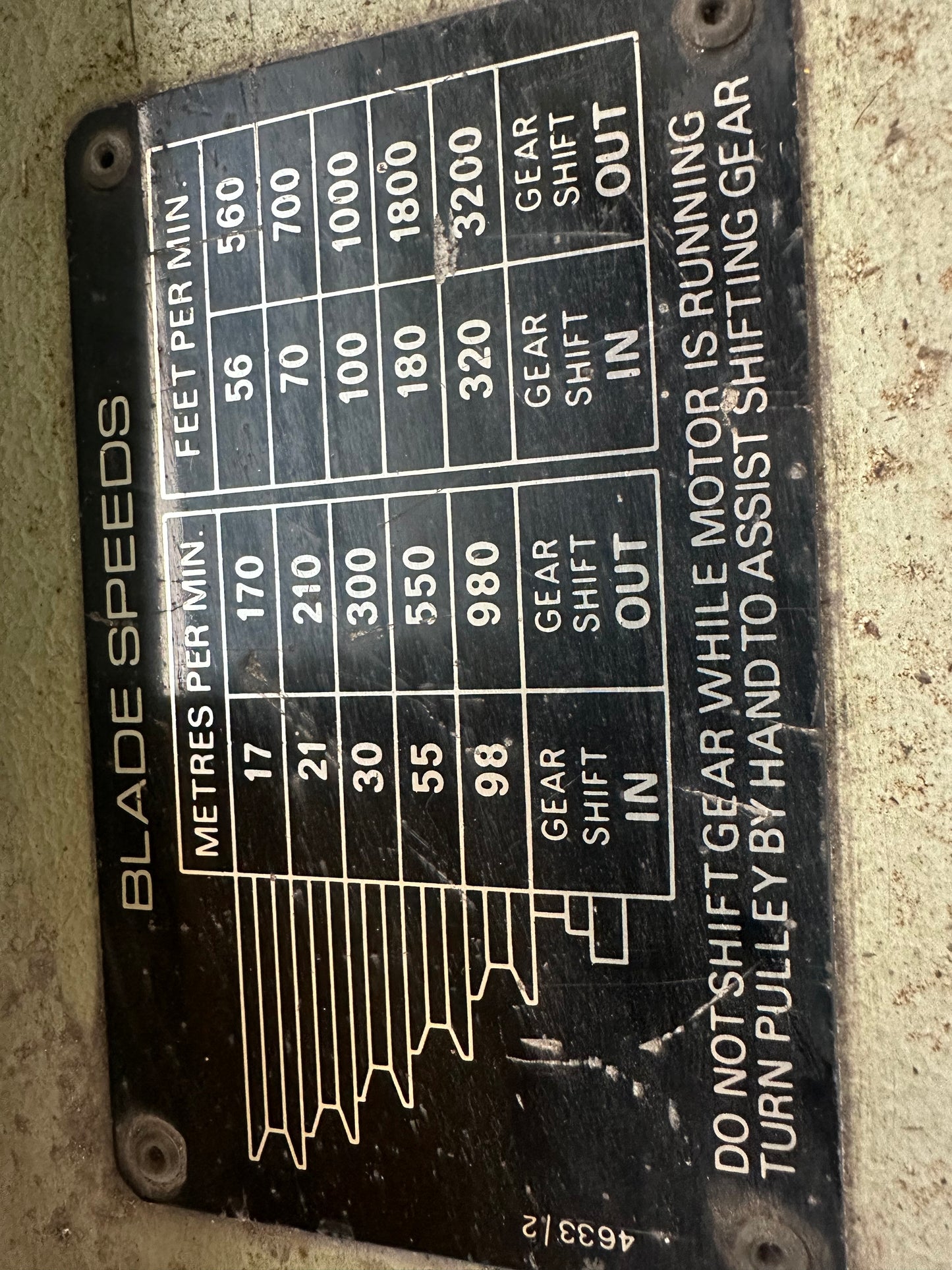 Used Startrite 24-V-10 Vertical Metal Bandsaw