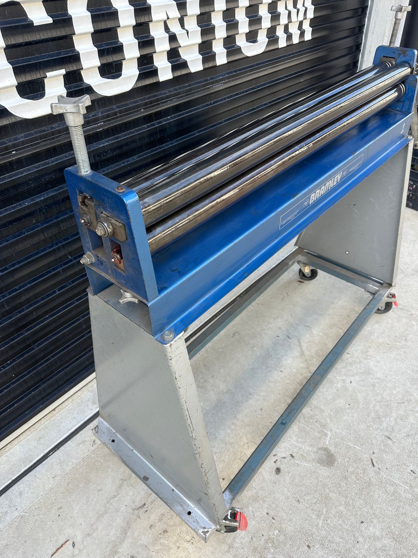 Used Bramley 2.5X50 Manual Sheet Metal Rolls