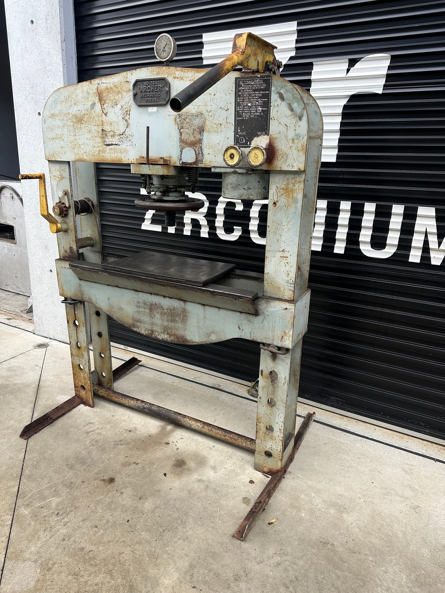 Used 60t Archer Hydraulic Workshop Press #2