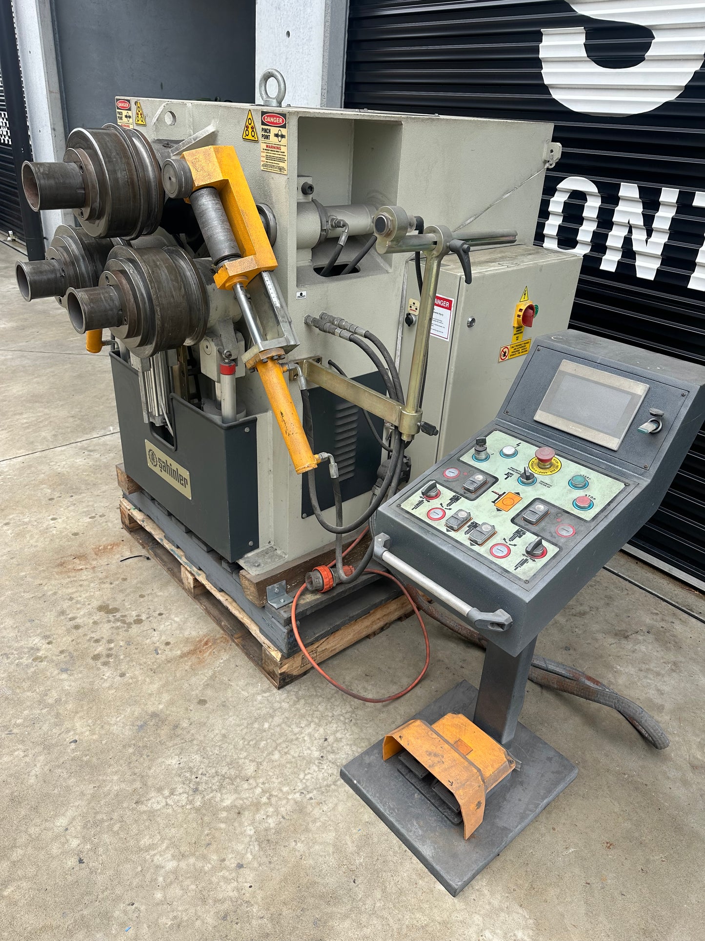 Used SAHINLER HPK-80NC Section and Pipe Rolling Machine