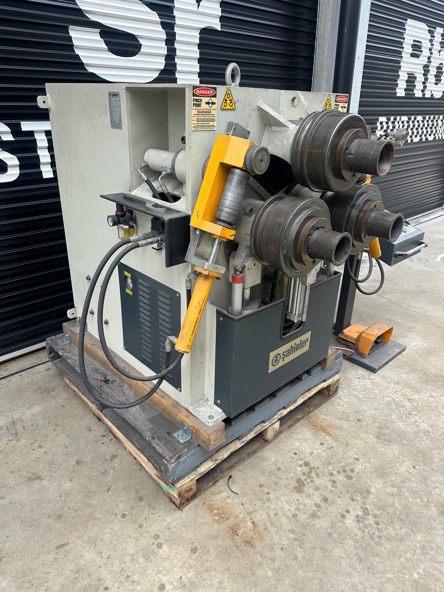 Used SAHINLER HPK-80NC Section and Pipe Rolling Machine