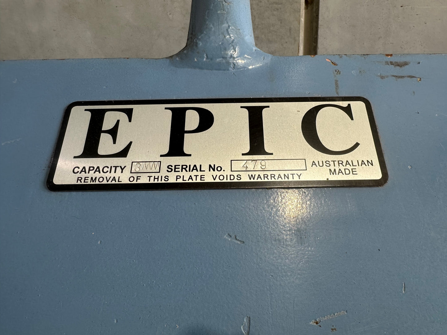 Used EPIC Hydraulic Folder 3.67m x 3mm