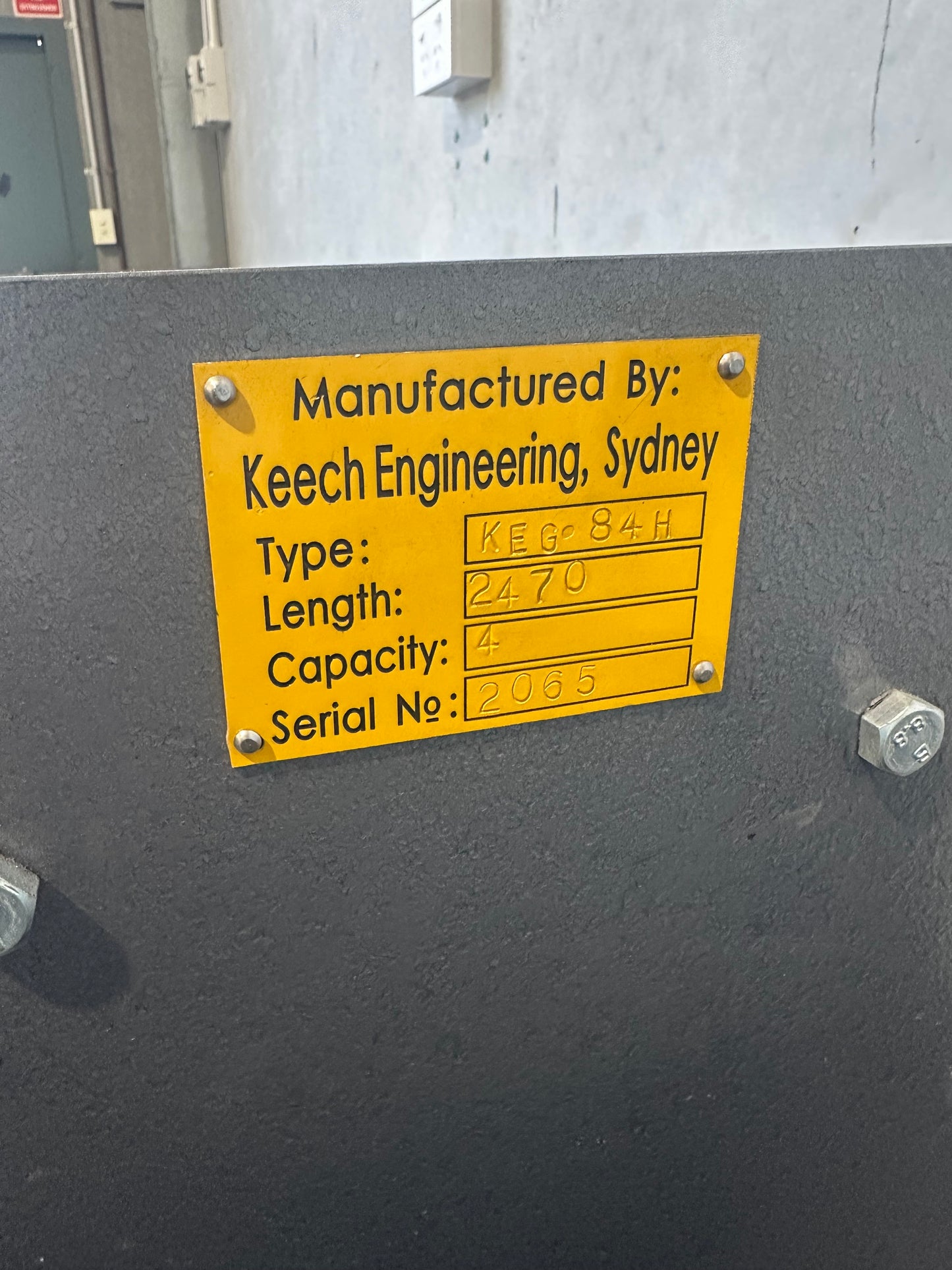 Used Keech 240v KEG-84H Guillotine