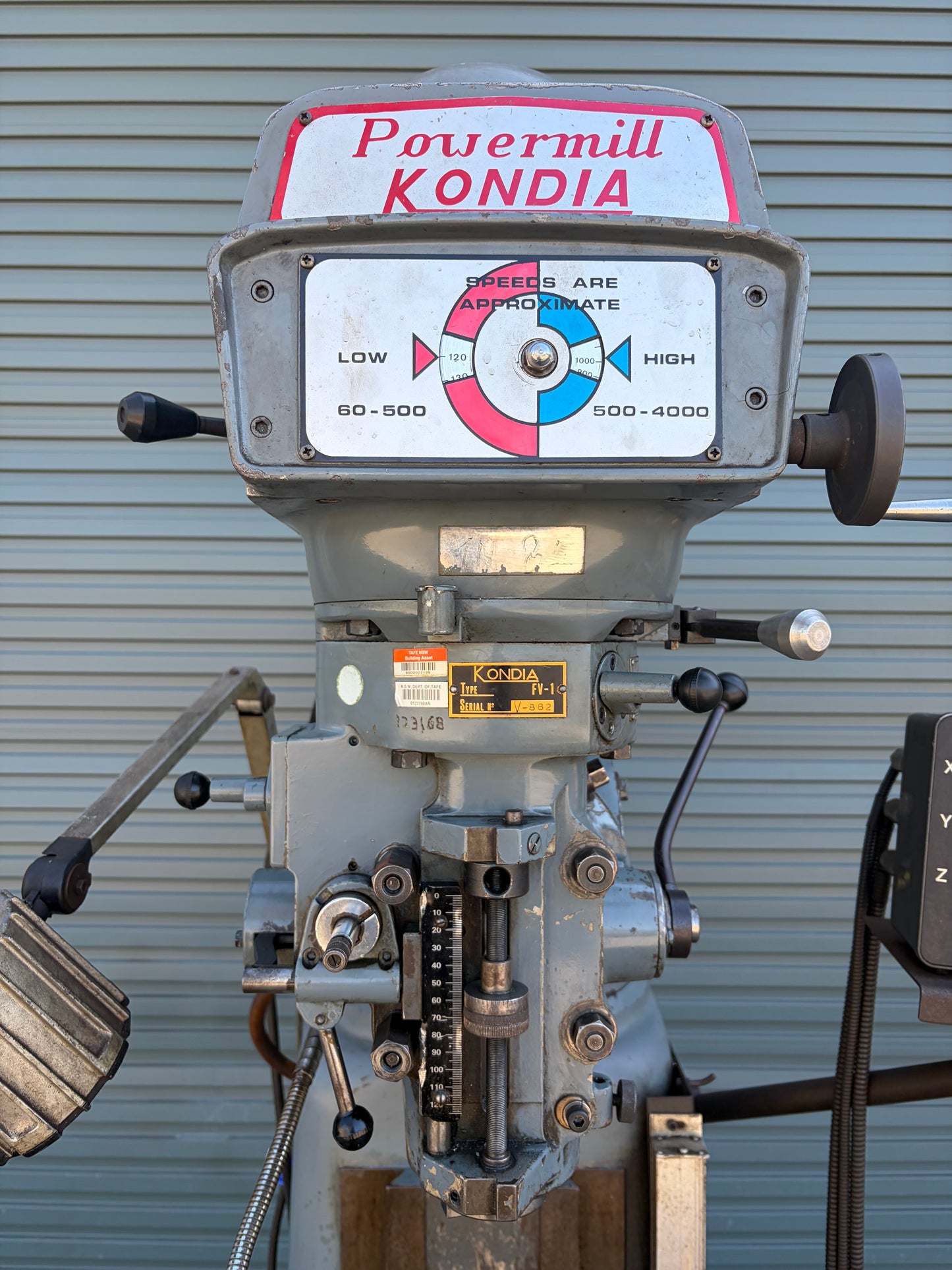 Used Kondia FV-1 Powermill Turret Milling Machine ISO40 and Slotter