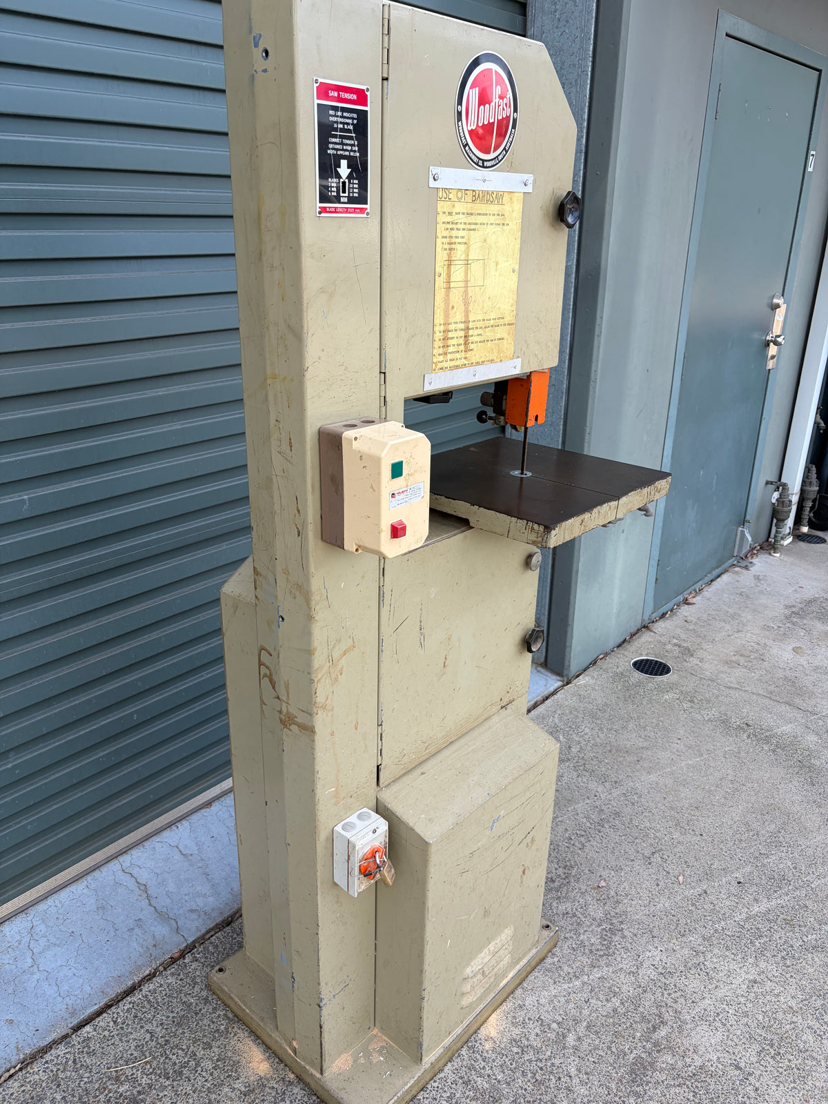 Used Woodfast Vertical Bandsaw
