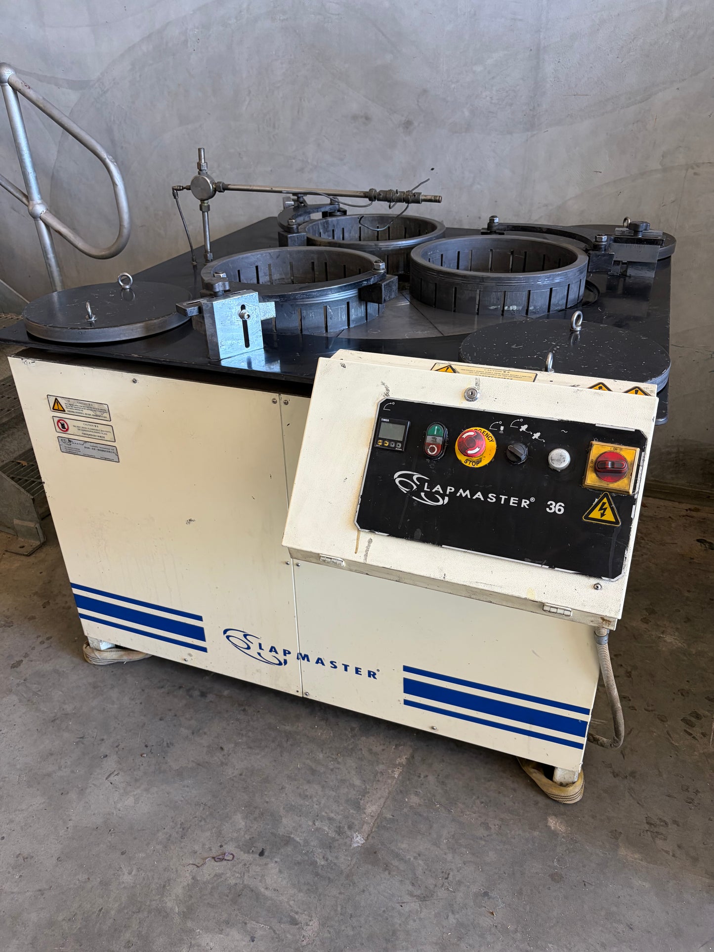 Used Lapmaster Model 36 3-Ring Lapping Machine