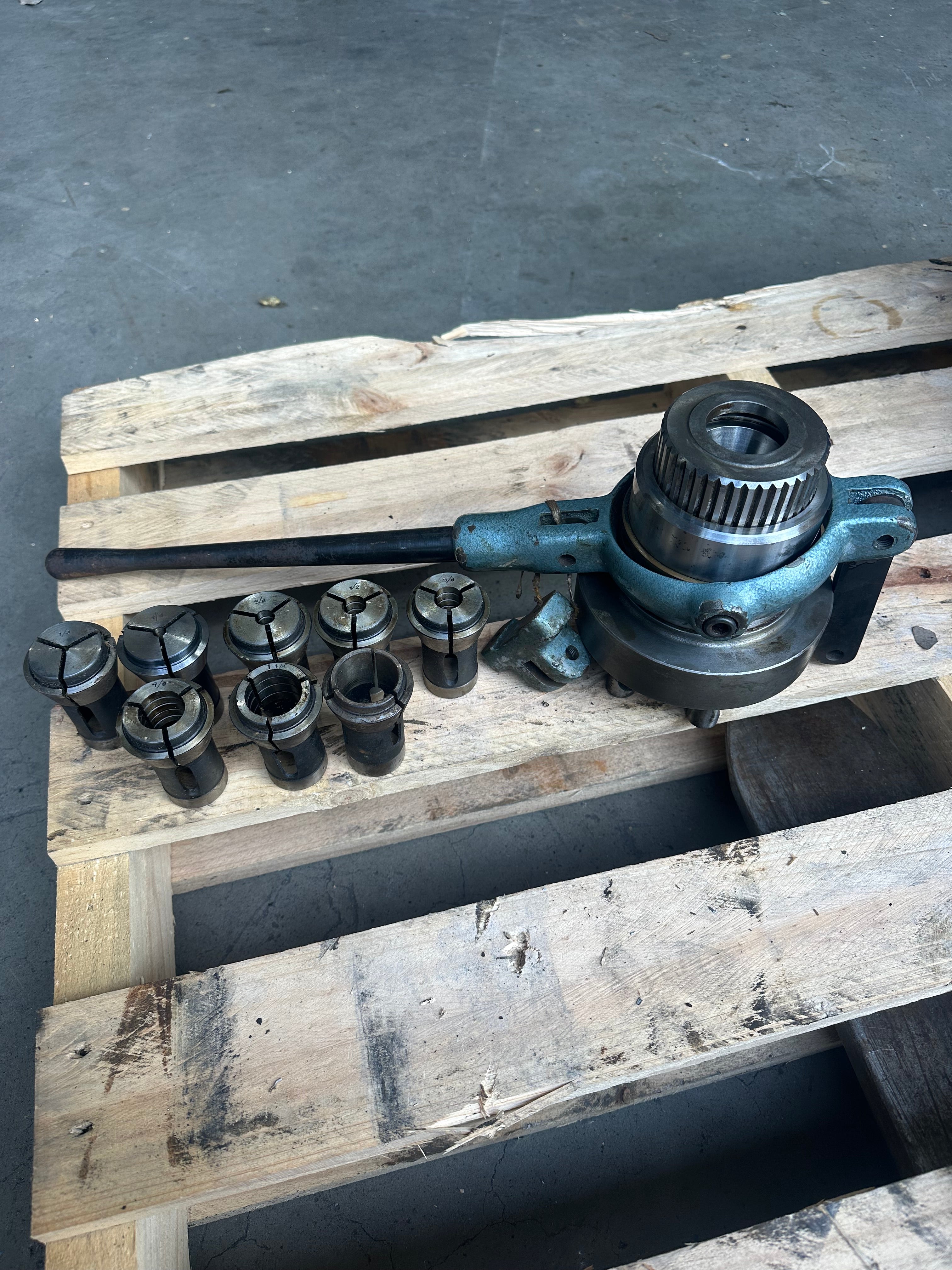Used Pratt Burnerd Lever Style Collet Chuck D1-5 Camlock – Butcher Machines