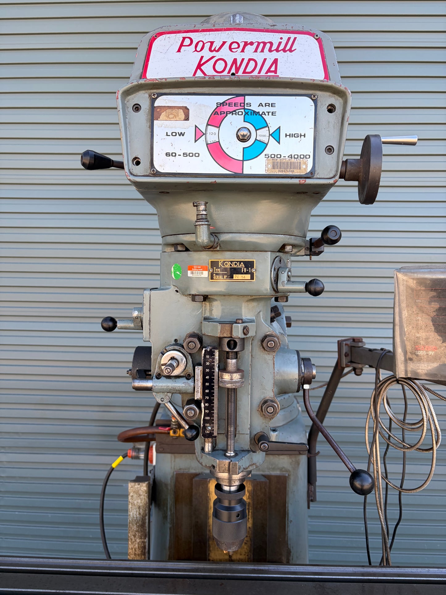 Used Kondia FV-1 Powermill Turret Milling Machine ISO30
