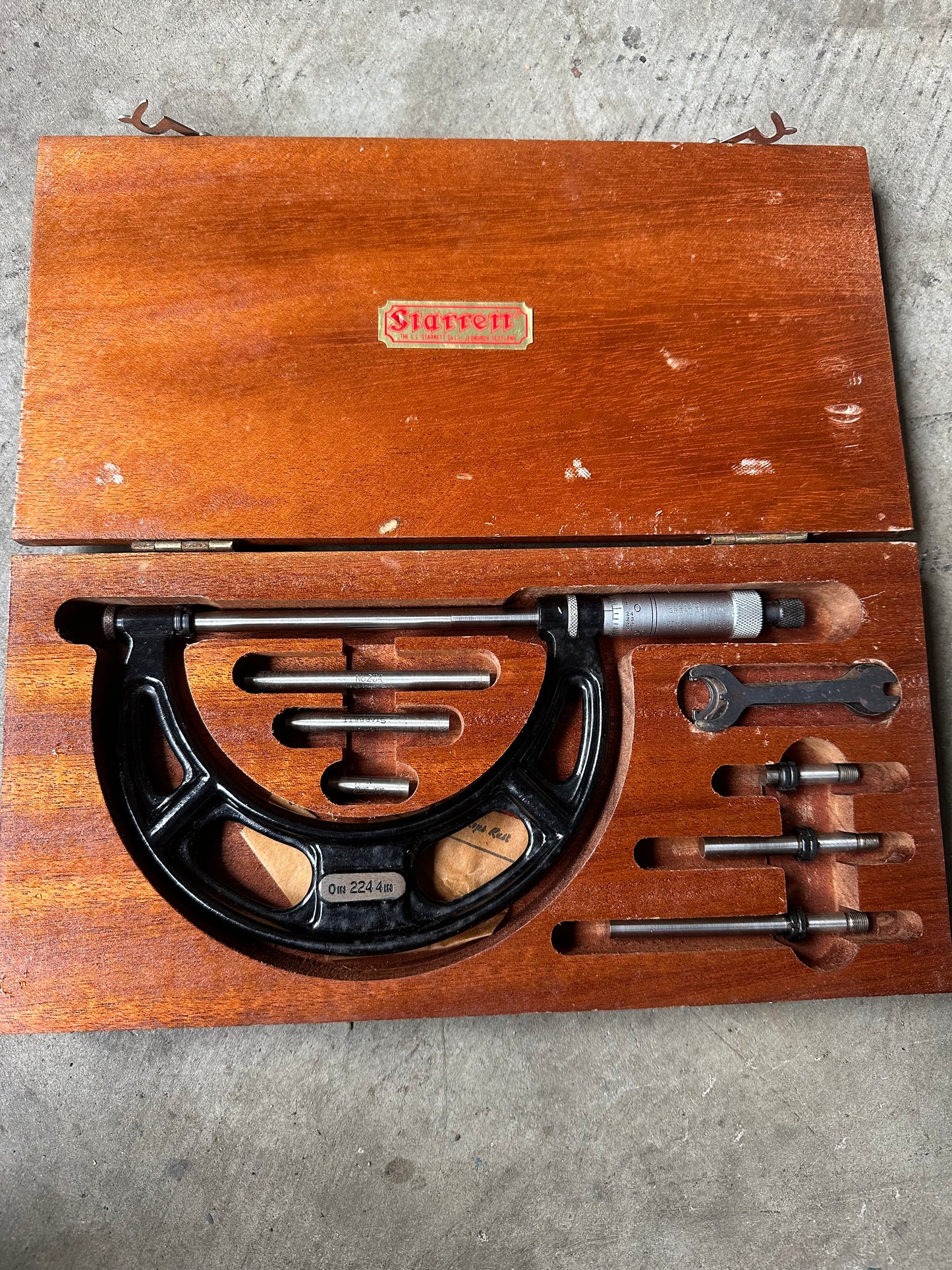 Used Starret 0-4” Micrometer