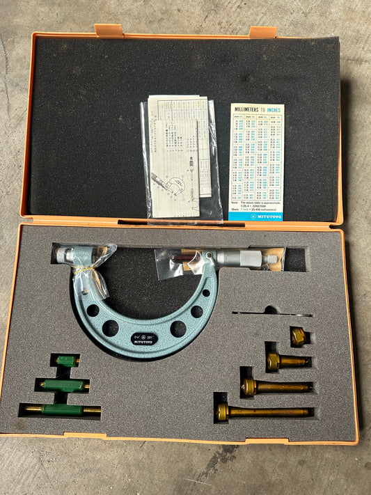 Used Mitutoyo 0-4” Micrometer (New)