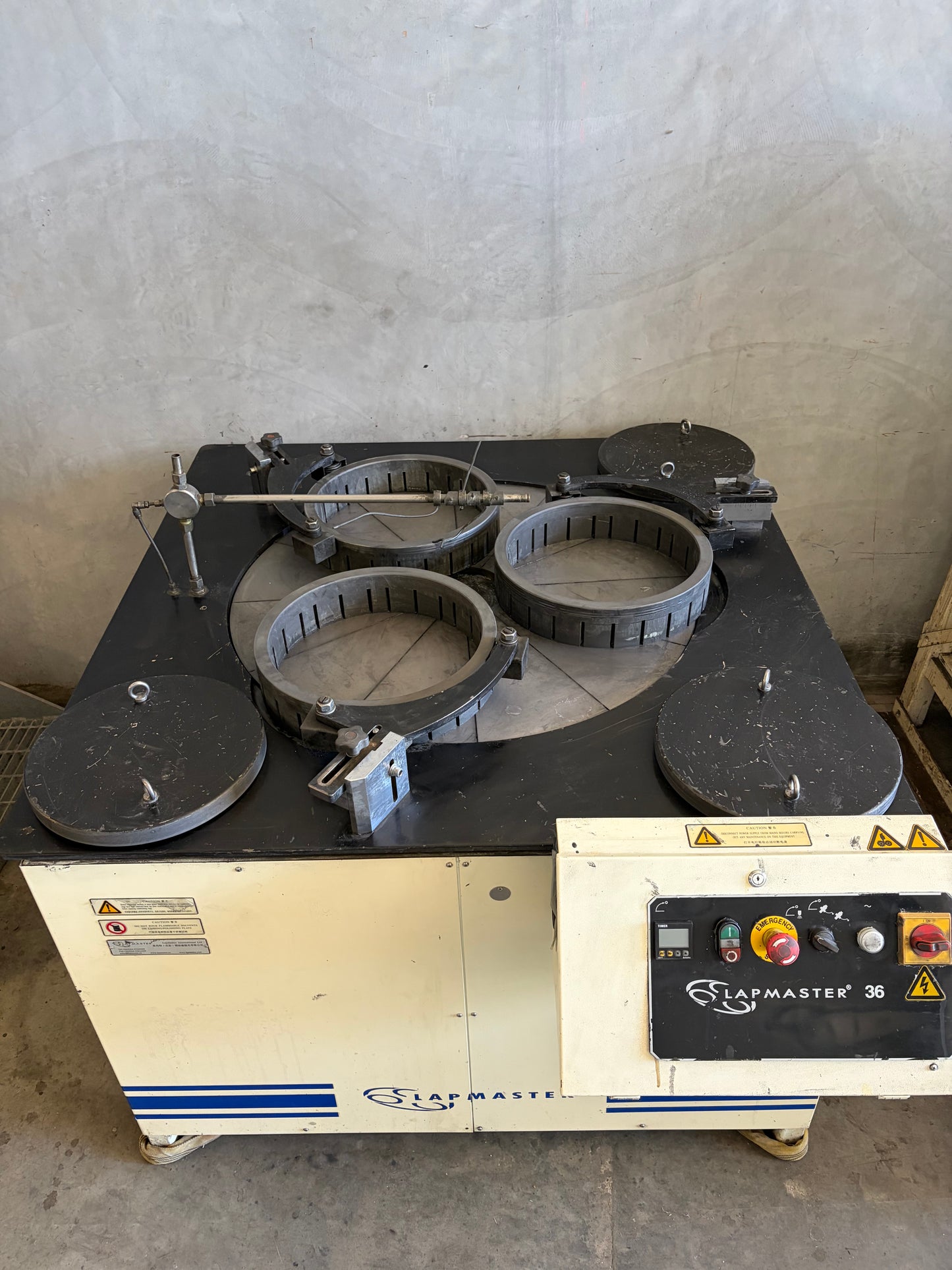 Used Lapmaster Model 36 3-Ring Lapping Machine