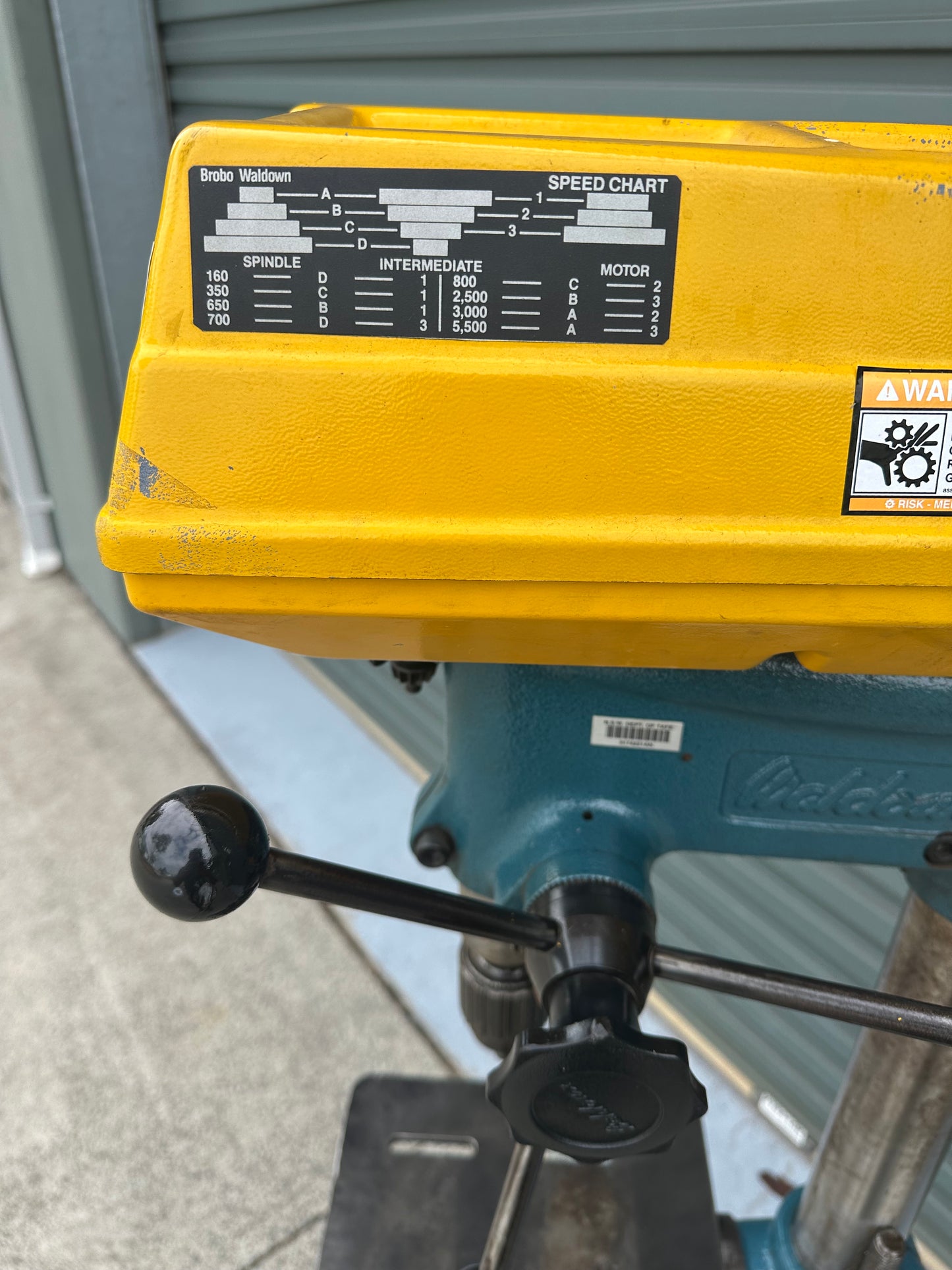 Used Brobo Waldown 8SN Pedestal Drill Press