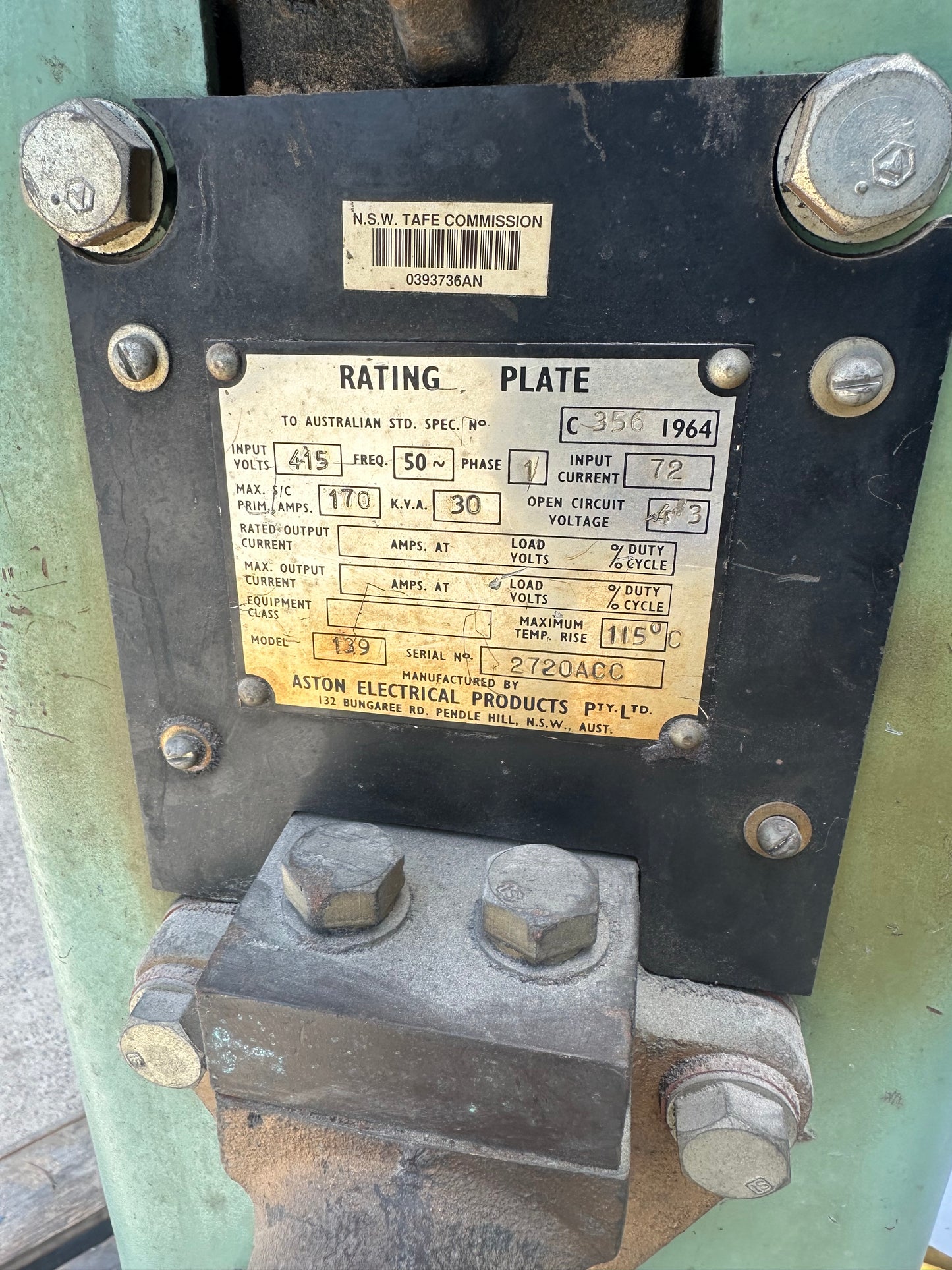 Aston Watercooled Spot Welder