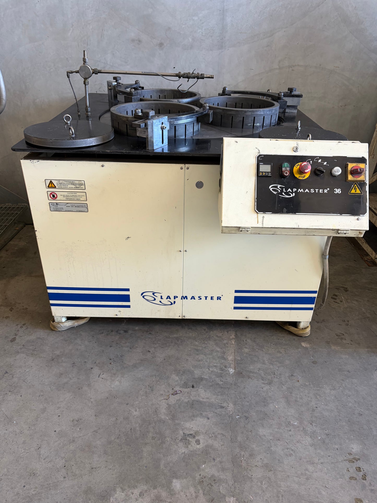 Used Lapmaster Model 36 3-Ring Lapping Machine