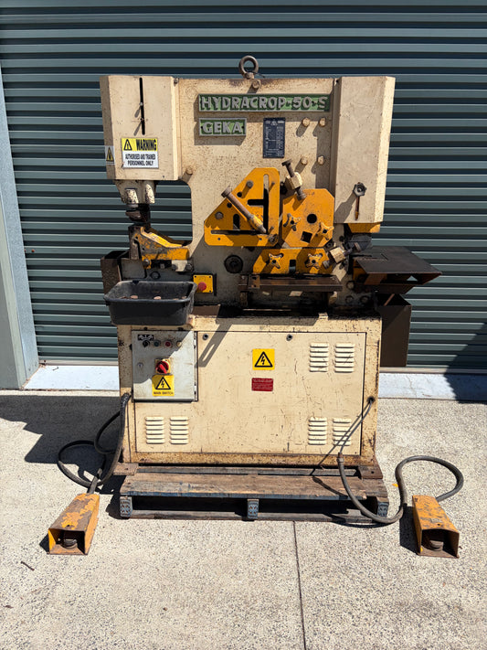 Used GEKA Hydracrop 50-S Hydraulic Punch and Shear