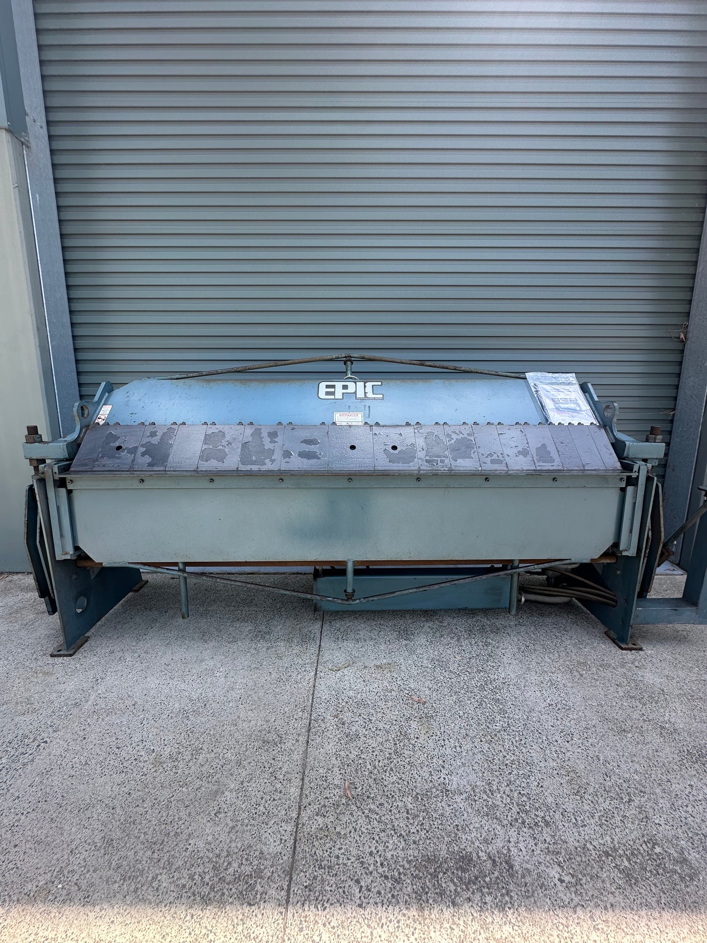 Used EPIC 240v 2475mm x 2mm Hydraulic Panbrake