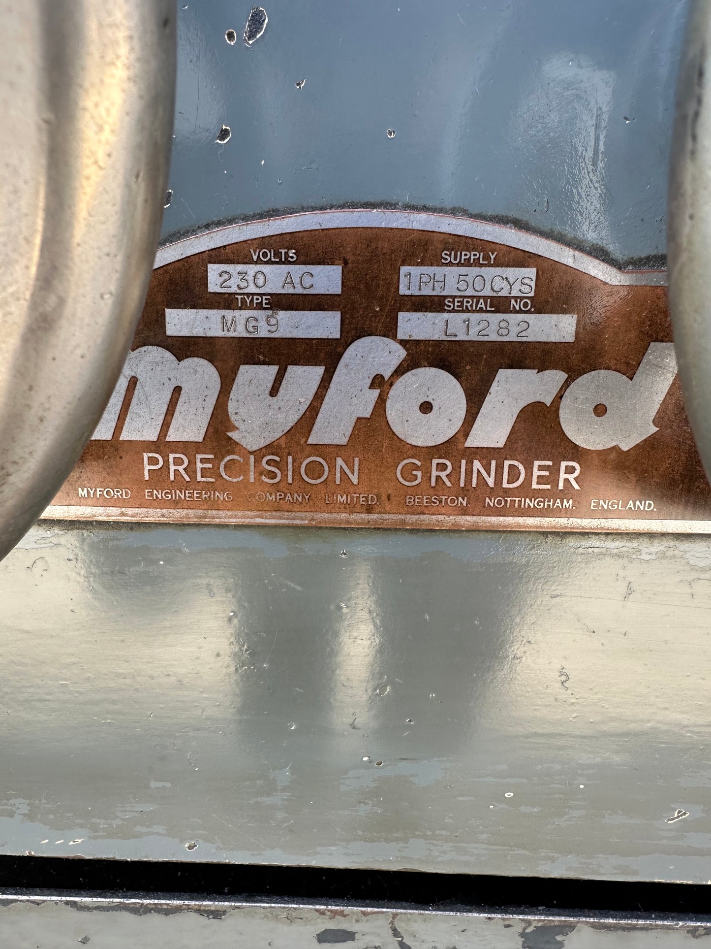Used Myford MG9 Cylindrical Grinder