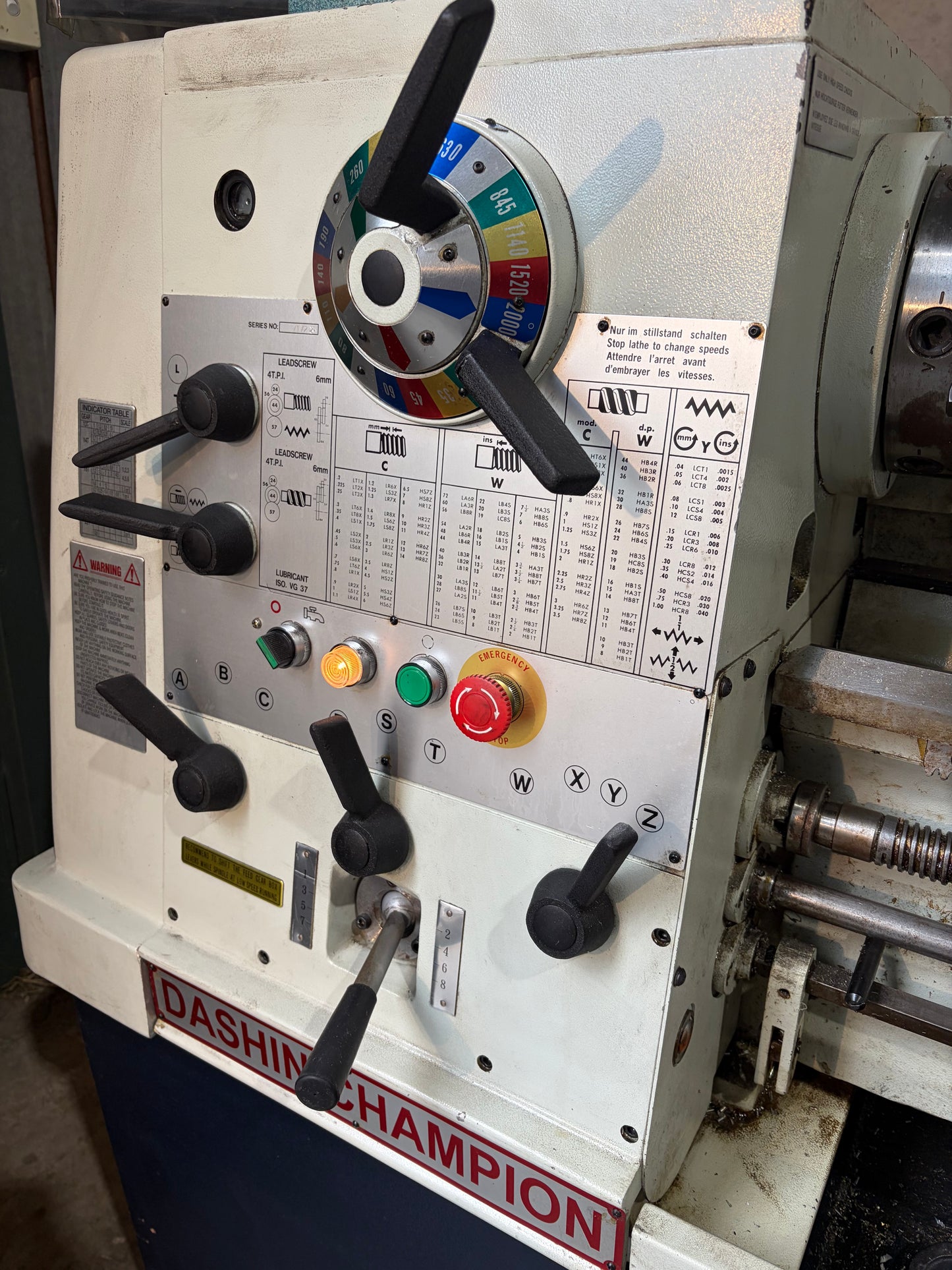 Used Dashin Champion 1550 Centre Lathe
