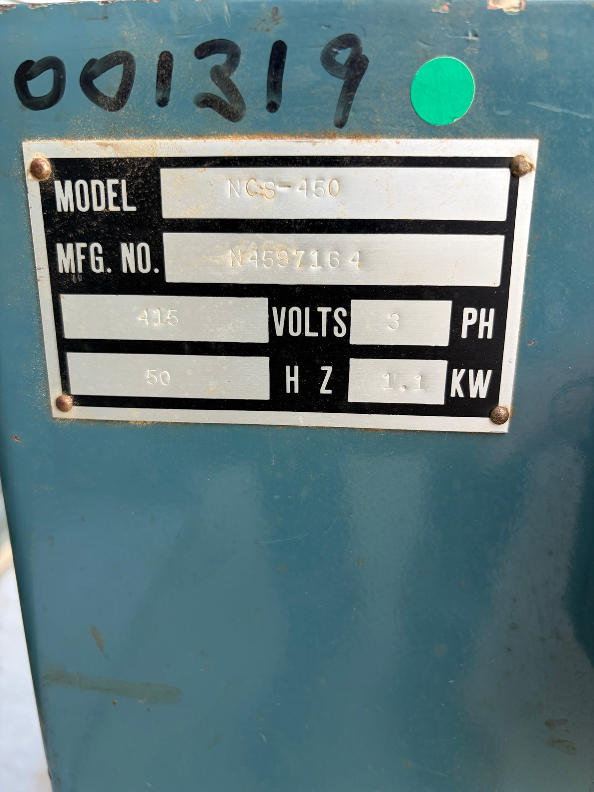 Used Davden Vertical Bandsaw
