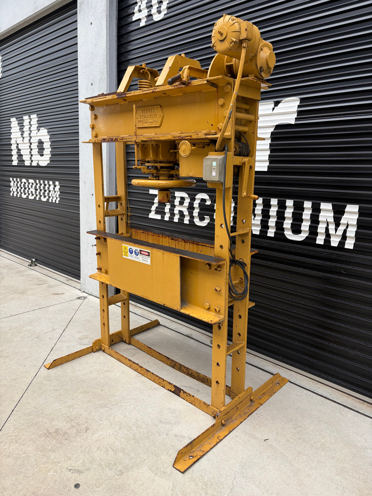 Used Servex HP100 Hydraulic Workshop Press