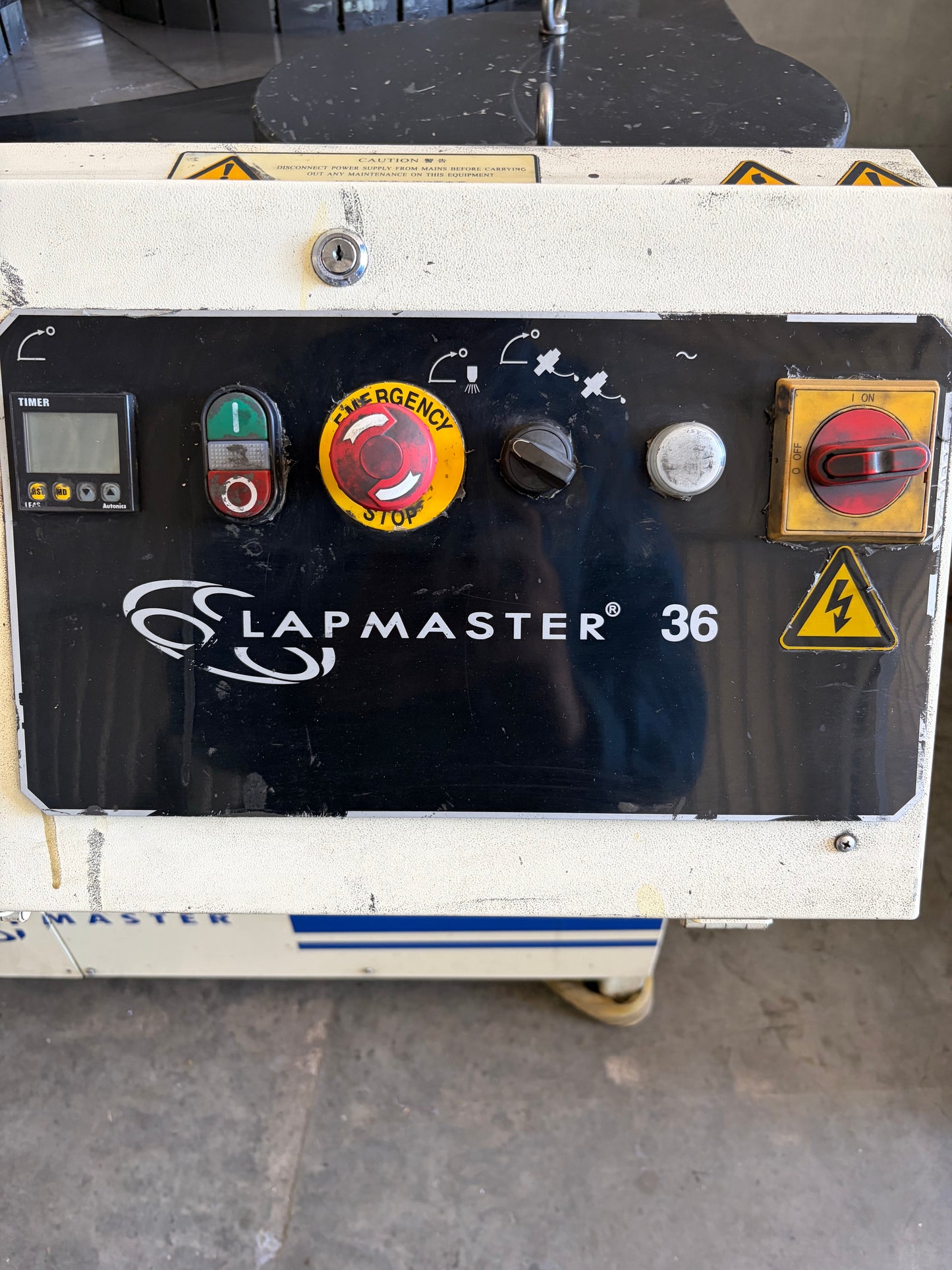 Used Lapmaster Model 36 3-Ring Lapping Machine