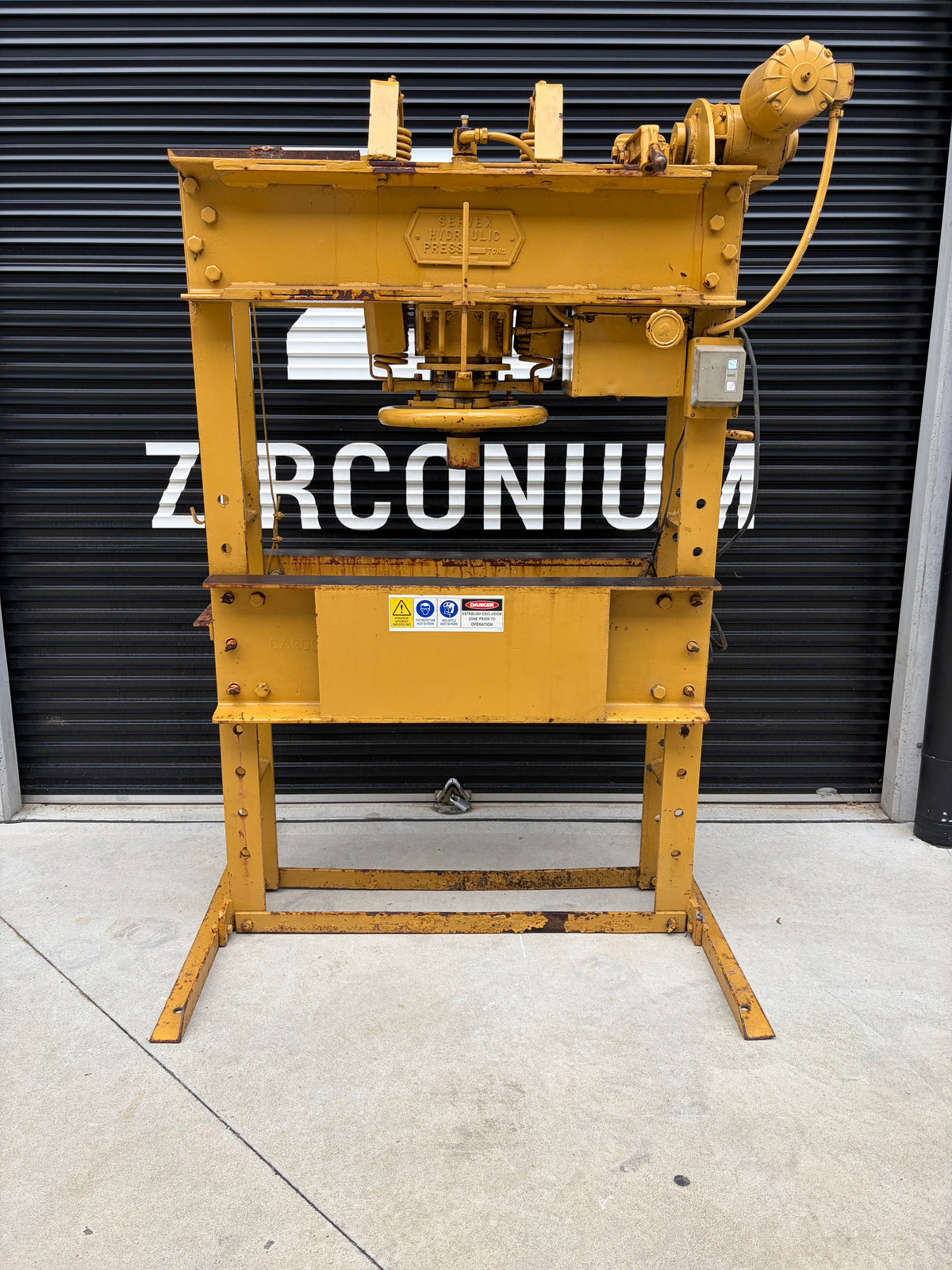Used Servex HP100 Hydraulic Workshop Press