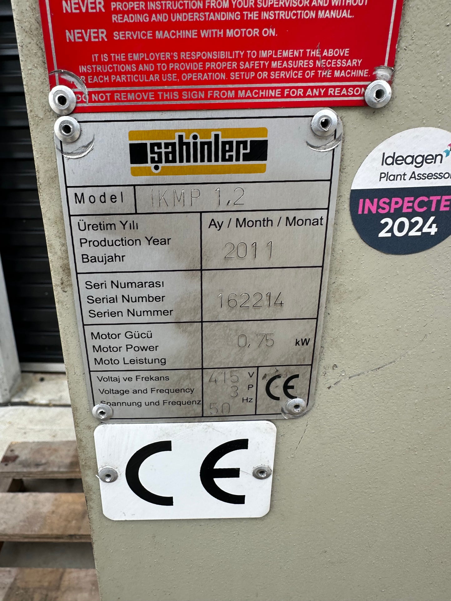 Used Sahinler IKMP-1.2 Motorised Swage and Jenny