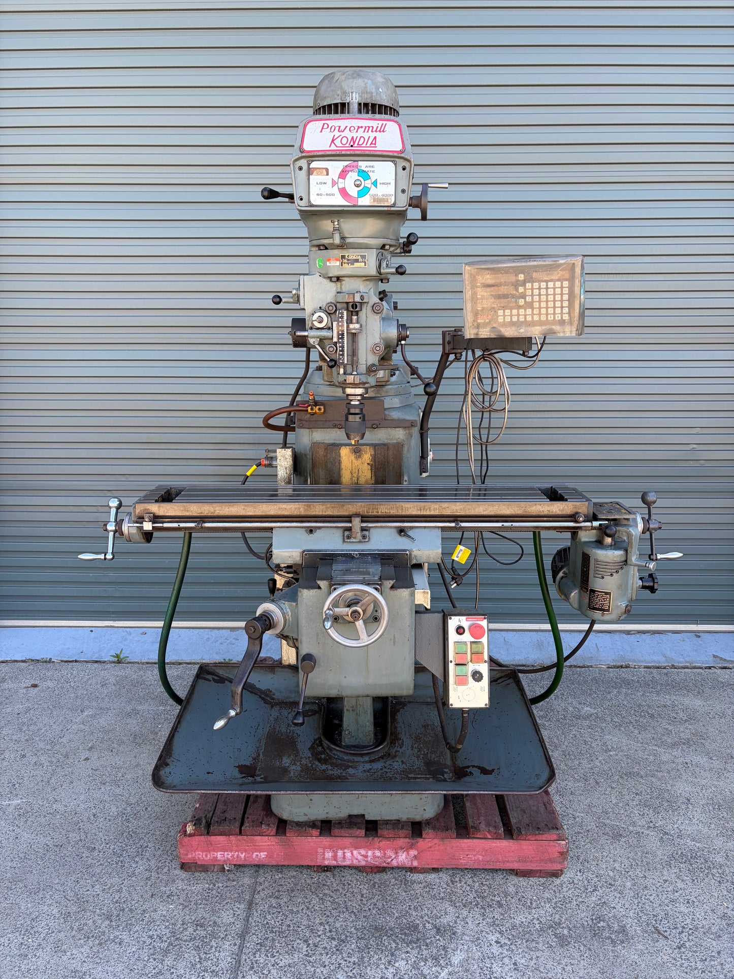 Used Kondia FV-1 Powermill Turret Milling Machine ISO30