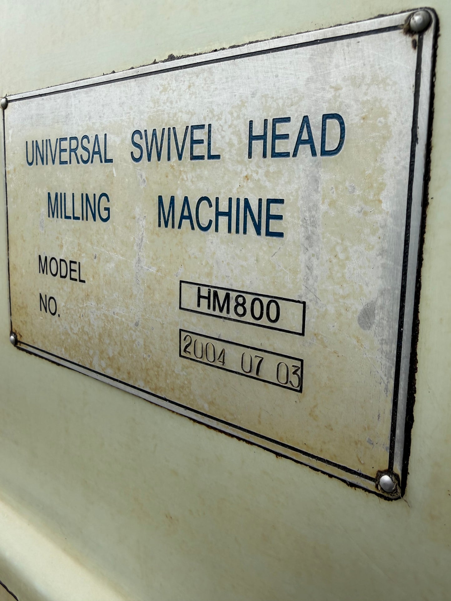 Used HAFCO HM-800 Universal Milling Machine