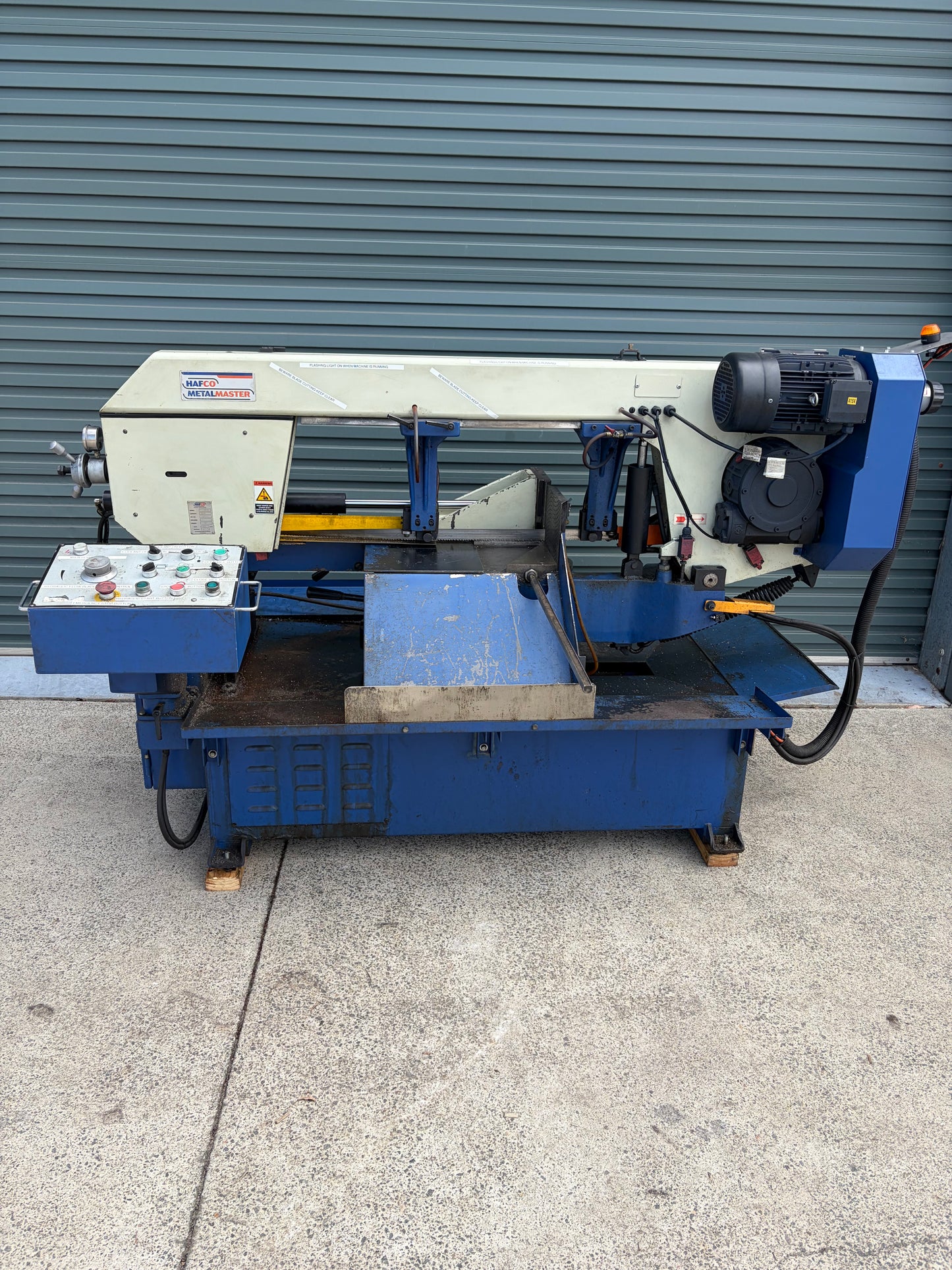 Used HAFCO BS-321AS Dual Mitre Swivel Head Bandsaw