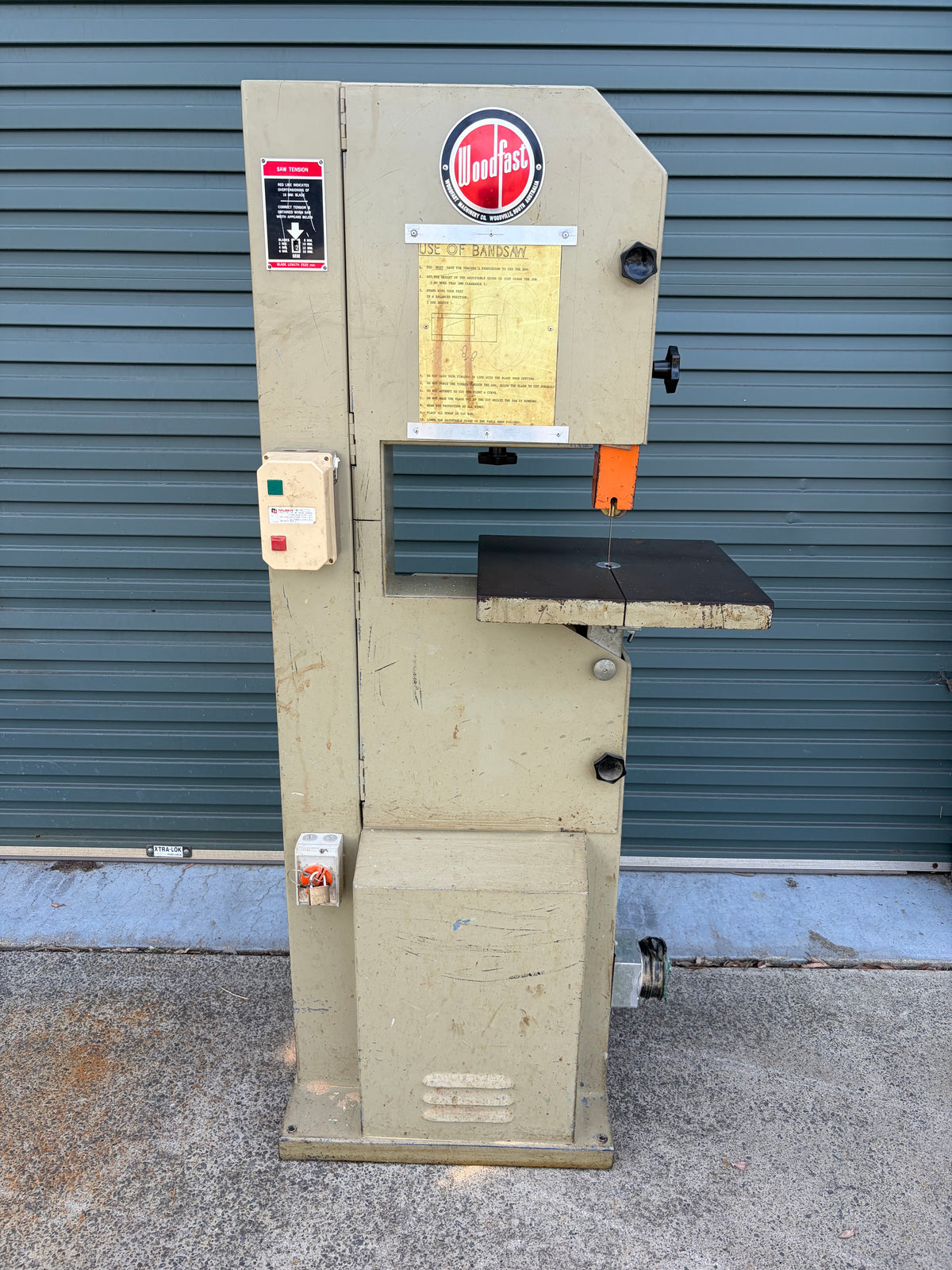Used Woodfast Vertical Bandsaw
