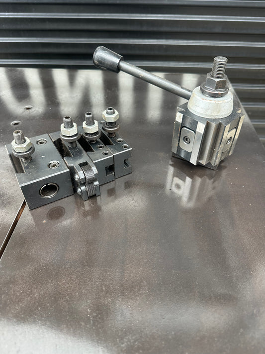 Used AXA-100 Quick Change Toolpost with Holders
