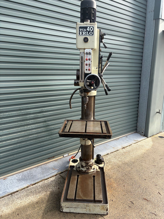Used ERLO TCA-40 Geared Head Pedestal Drill