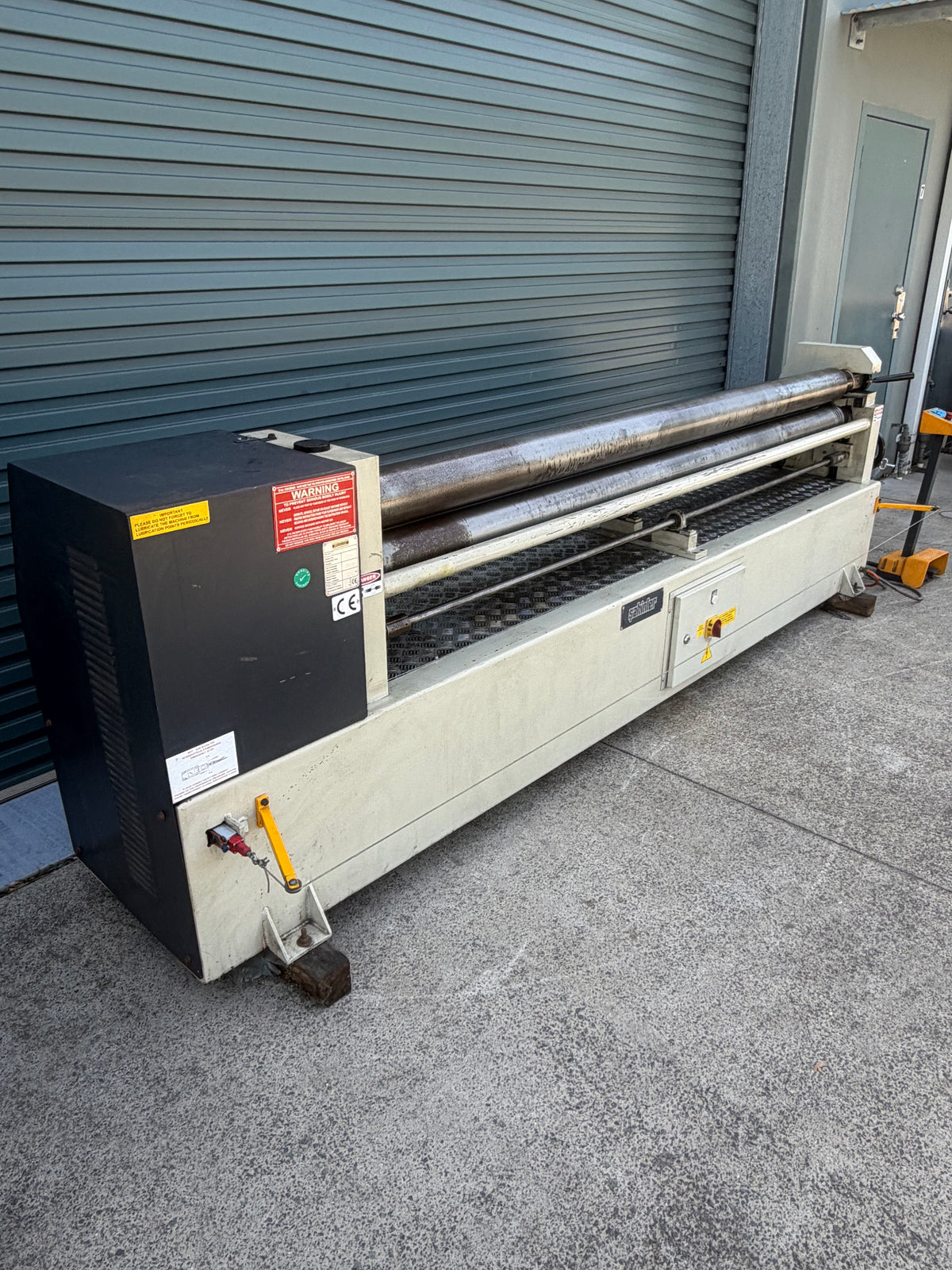 Used Sahinler 2550/140 Plate Curving Rolls