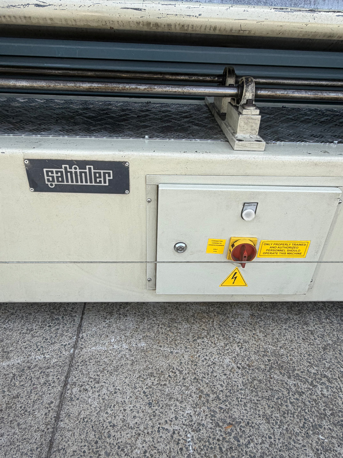 Used Sahinler 2550/140 Plate Curving Rolls